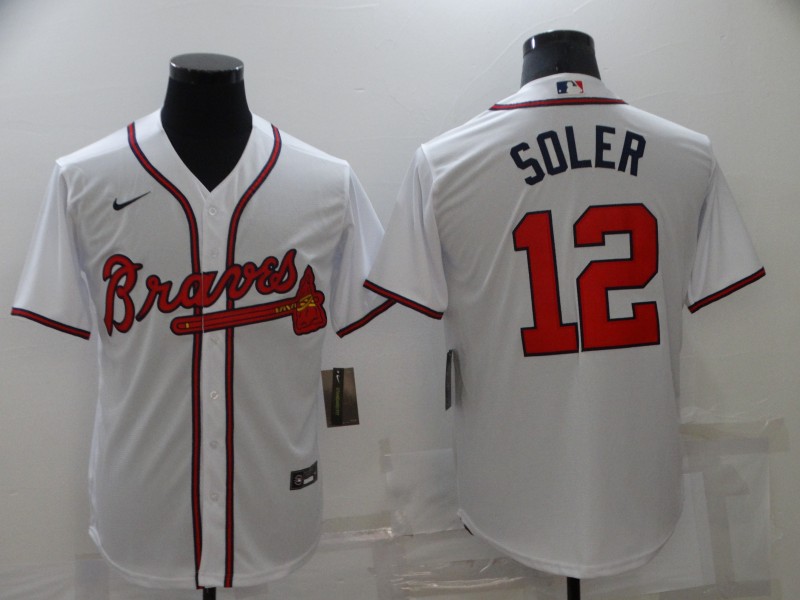 2021 Men Atlanta Braves #12 Soler white Nike MLB Jersey->atlanta braves->MLB Jersey